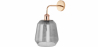 Buy Wall Lamp - Glass Shade - Alessia Grey transparent 59343 at Privatefloor
