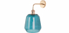 Buy Wall Lamp - Glass Shade - Alessia Blue 59343 - prices