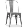 Buy Dining chair Tolix Style Industrial Design Square Metal - New Edition Silver 99932871