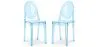 Pack of 2 Transparent Dining Chairs - Victoria Queen image 9