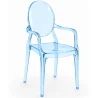 Transparent Dining Chair - Armrest Design - Louis XIV image 9