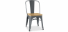 Buy Dining Chair - Industrial Design - Wood & Steel - Stylix Dark grey 99932897 at Privatefloor
