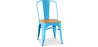 Buy Dining Chair - Industrial Design - Wood & Steel - Stylix Turquoise 99932897 home delivery