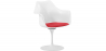 Buy Dining Chair with Armrests - White Swivel Chair -Tulipan Red 59259 - in the UK