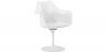 Buy Dining Chair with Armrests - White Swivel Chair -Tulipan White 59259 in the United Kingdom