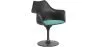 Dining Chair with Armrests - Black Swivel Chair - Tulipan image 9