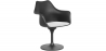 Buy Dining Chair with Armrests - Black Swivel Chair - Tulipan White 59260 at Privatefloor