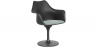 Buy Dining Chair with Armrests - Black Swivel Chair - Tulipan Light grey 59260 in the United Kingdom