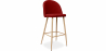 Buy Fabric Upholstered Stool - Scandinavian Design - 73cm - Evelyne Red 59356 in the United Kingdom
