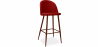 Buy Fabric Upholstered Stool - Scandinavian Design - 73cm - Evelyne Red 59357 at Privatefloor