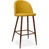 Buy Fabric Upholstered Stool - Scandinavian Design - 76cm - Evelyne Yellow 59357