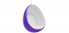 Buy Hanging Egg Design Armchair - Upholstered in Fabric - Eny Purple 59352 - prices