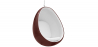Buy Hanging Egg Design Armchair - Upholstered in Fabric - Eny Chocolate 59352 home delivery