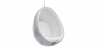Buy Hanging Egg Design Armchair - Upholstered in Fabric - Eny Silver 59352 - prices