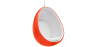 Buy Hanging Egg Design Armchair - Upholstered in Fabric - Eny Reddish orange 59352 at Privatefloor