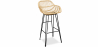 Buy Rattan Bar Stool with Armrests - Boho Bali Style - 75cm - Many Natural wood 59256 - prices