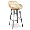 Buy Synthetic wicker bar stool 75cm - Many Light brown 59256