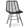 Buy Synthetic wicker dining chair - Mia Black 59254