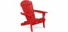 Buy Wooden Outdoor Chair with Armrests - Adirondack Garden Chair - Adirondack Red 59415 - in the UK