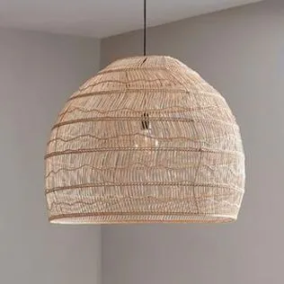 Buy Rattan Ceiling Lamp - Boho Bali Design Pendant Lamp - 60cm - Hoa Natural wood 60440 with a guarantee