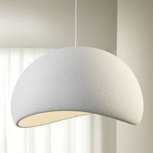 Buy Resin Pendant Lamp - 40CM - Astra White 60671 in the United Kingdom