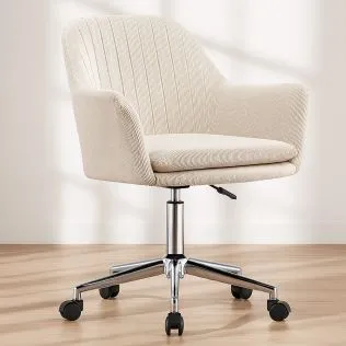 Buy Swivel Office Chair with Armrests - Lumby Beige 61145 - prices