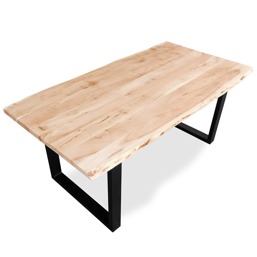  Buy Rectangular Dining Table - Industrial Design - Wood - Dingo Natural wood 59290 - in the UK