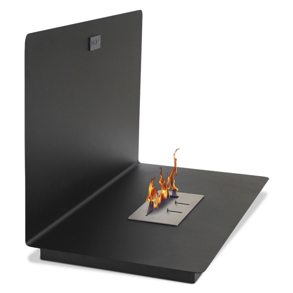  Buy Wall-mounted Ethanol Fireplace - Alon Glossy Black 46772 - in the UK