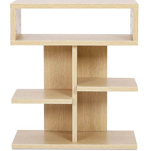 Scandinavian style low shelf with 5 compartments - Wood image 8