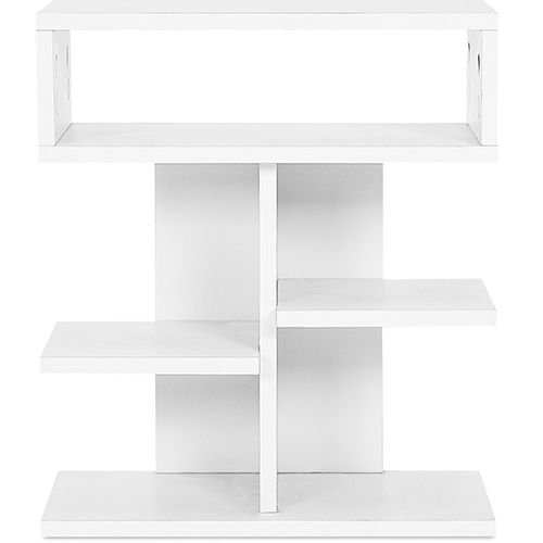 Scandinavian style low shelf with 5 compartments - Wood image 8