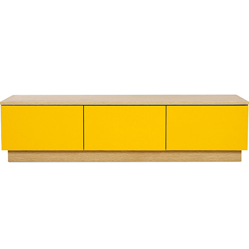 Buy Scandinavian-style TV unit sideboard - Wood Yellow 59658 - in the UK