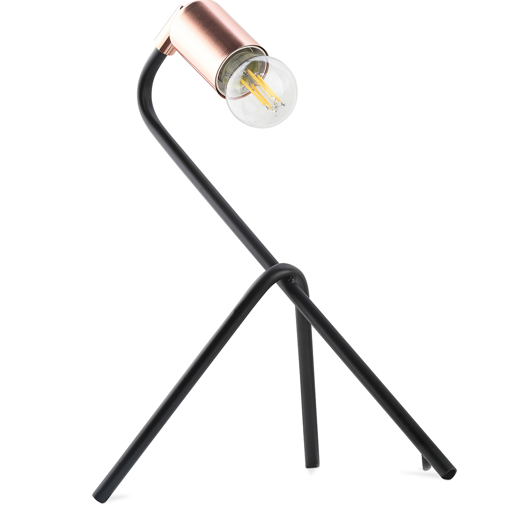  Buy Table Lamp - Designer Desk Lamp - Domenico Chrome Rose Gold 59580 - in the UK