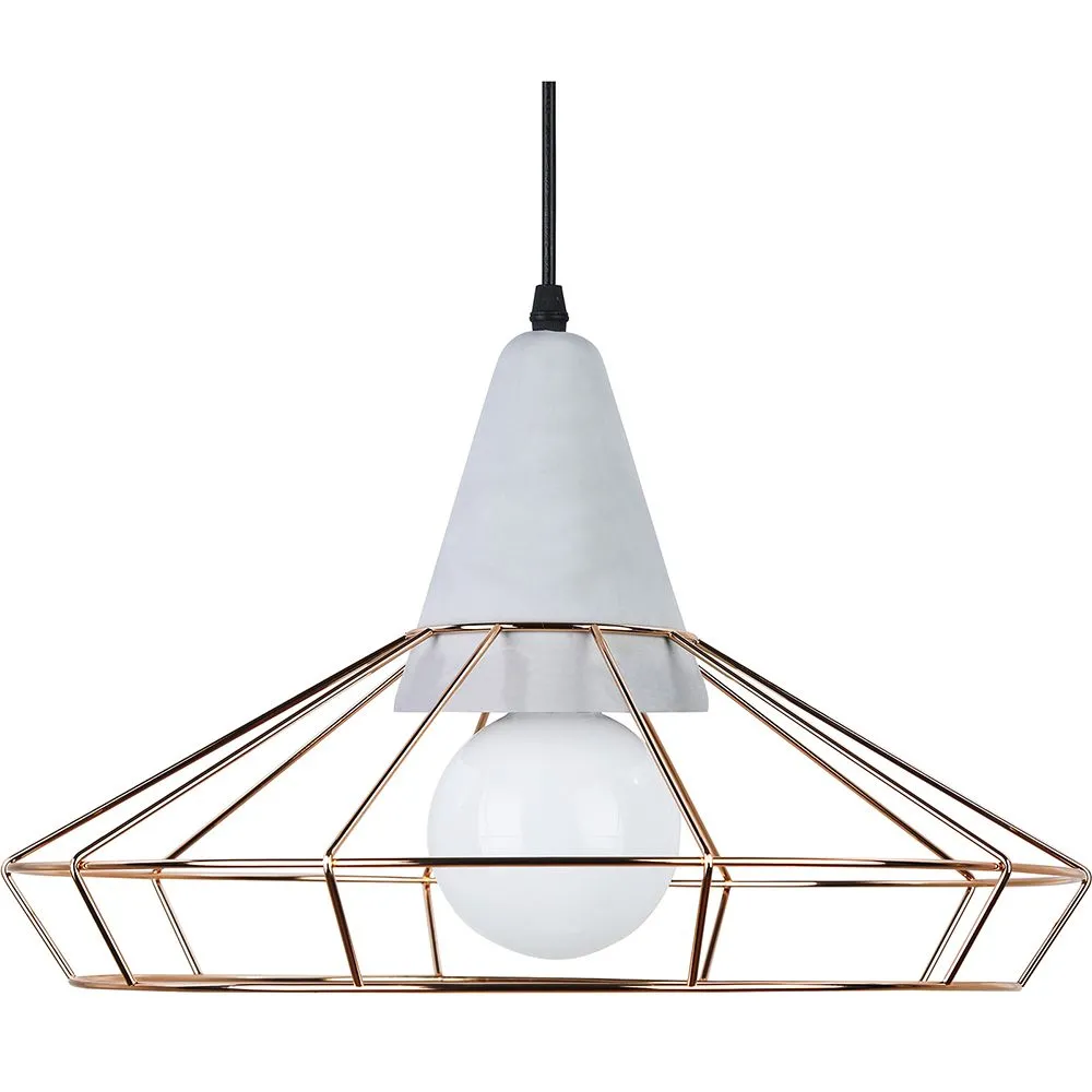 Ceiling Lamp Retro Design - Hanging Lamp Metal and Concrete - Giotto image 8