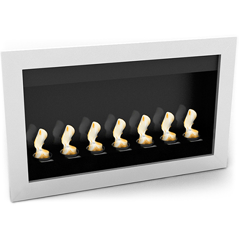  Buy Contemporary Wall-Mounted Ethanol Fireplace - VPF-FD50-WHITE White 17140 - in the UK