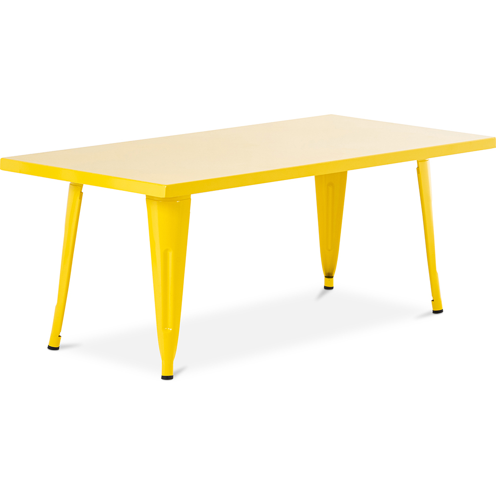 Buy Rectangular Children's Table - Industrial Design - 120cm - Stylix Yellow 59686 - in the UK