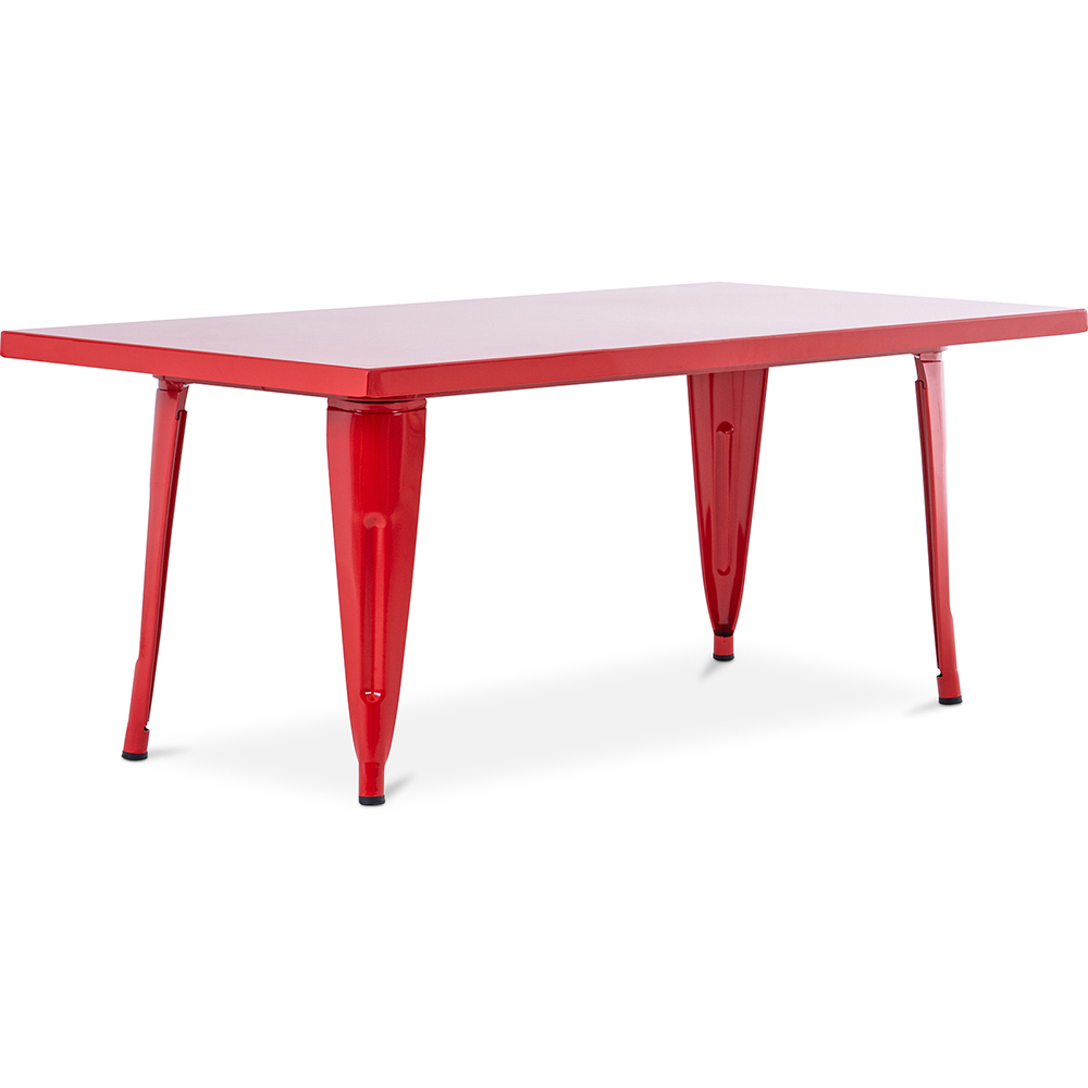  Buy Rectangular Children's Table - Industrial Design - 120cm - Stylix Red 59686 - in the UK