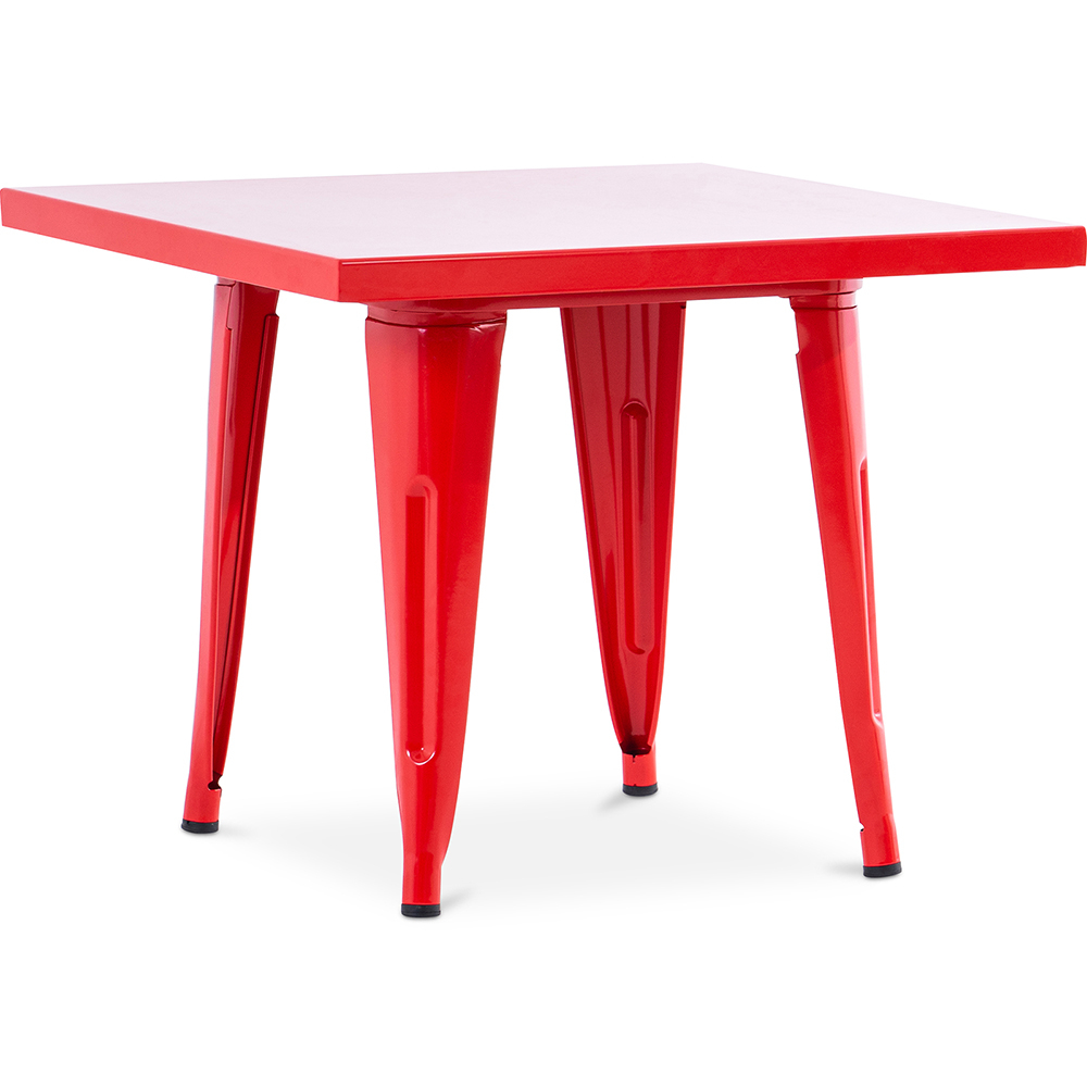  Buy Square Children's Table - Industrial - Metal - 60cm - Stylix Red 59685 - in the UK