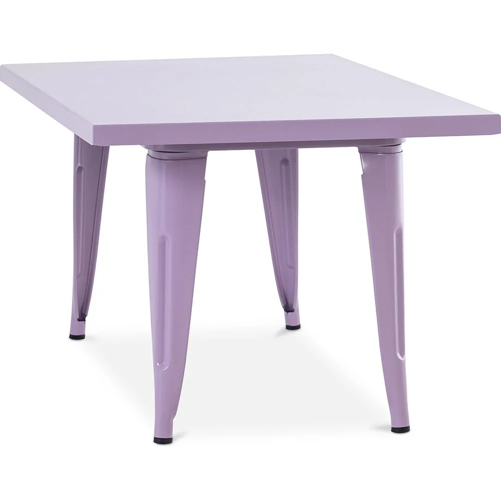Square Children's Table - Industrial - Metal - 60cm - Stylix image 8