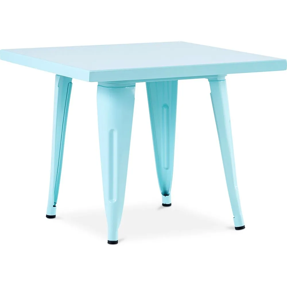 Square Children's Table - Industrial - Metal - 60cm - Stylix image 8