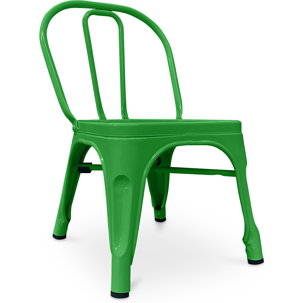  Buy Children's Chair - Industrial Design Children's Chair - Steel - Stylix Green 59683 - in the UK