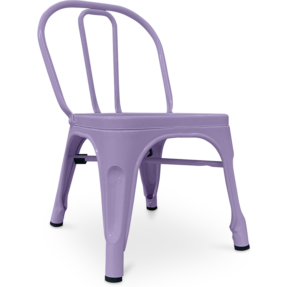  Buy Children's Chair - Industrial Design Children's Chair - Steel - Stylix Pastel purple 59683 - in the UK