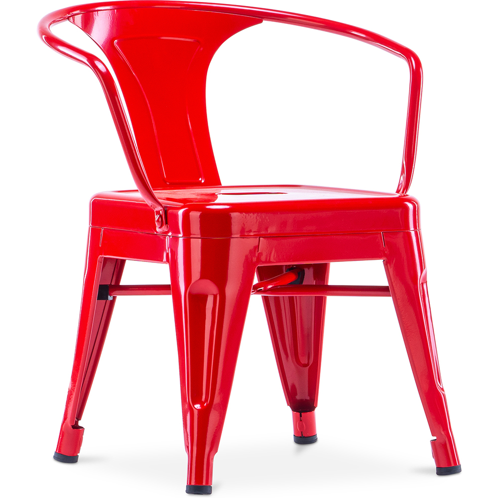  Buy Children's Chair with Armrests - Children's Chair Industrial Design - Steel - Stylix Red 59684 - in the UK