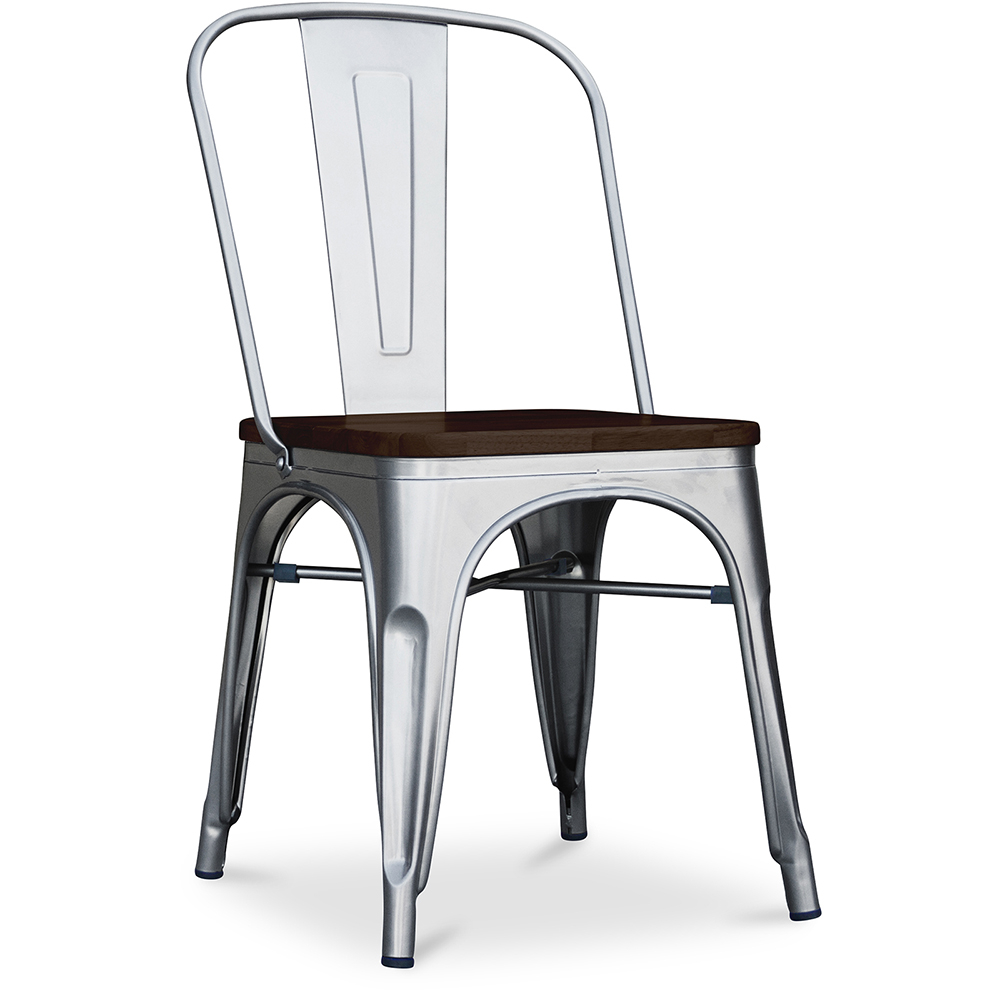  Buy Dining Chair - Industrial Design - Wood and Steel - Stylix Steel 59709 - in the UK