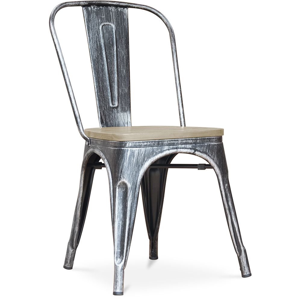 Dining Chair - Industrial Design - Wood and Steel - Stylix image 8