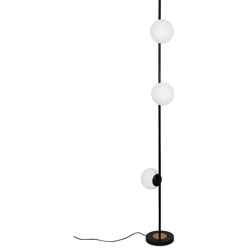  Buy Globe Floor Lamp - Living Room Lamp - Elsie Black 59622 - in the UK