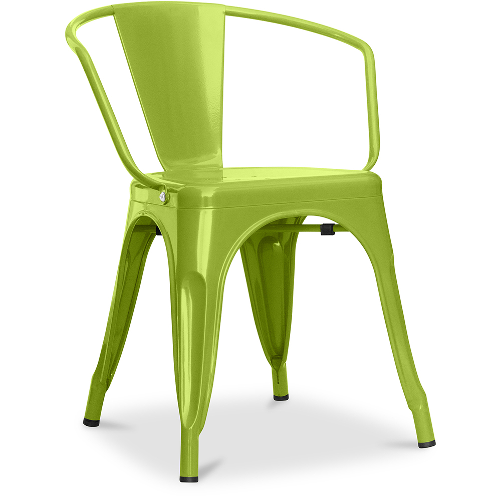 Buy Dining Chair with Armrests - Steel - New Edition - Stylix Light green 59809 - in the UK