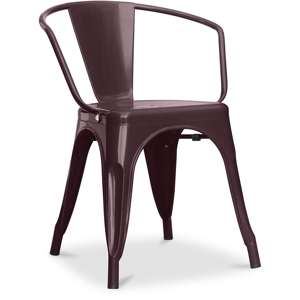  Buy Dining Chair with Armrests - Steel - New Edition - Stylix Bronze 59809 - in the UK