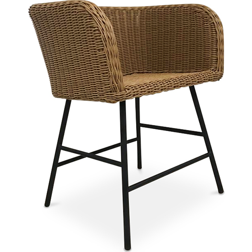  Buy Rattan Dining Chair - Boho Bali Design - Ishita Natural wood 59823 - in the UK