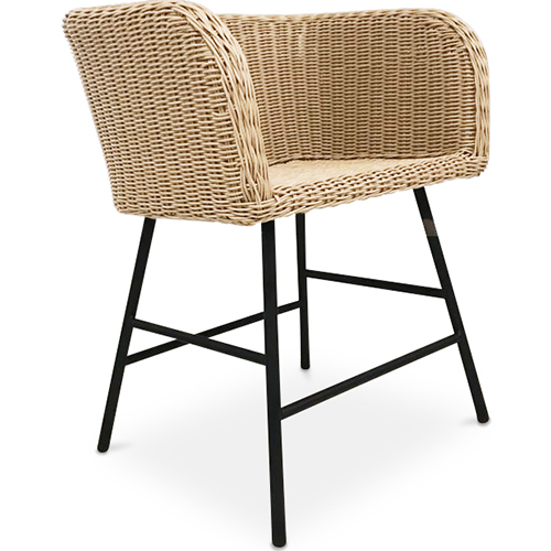  Buy Rattan Dining Chair - Boho Bali Design - Ishita Light natural wood 59823 - in the UK