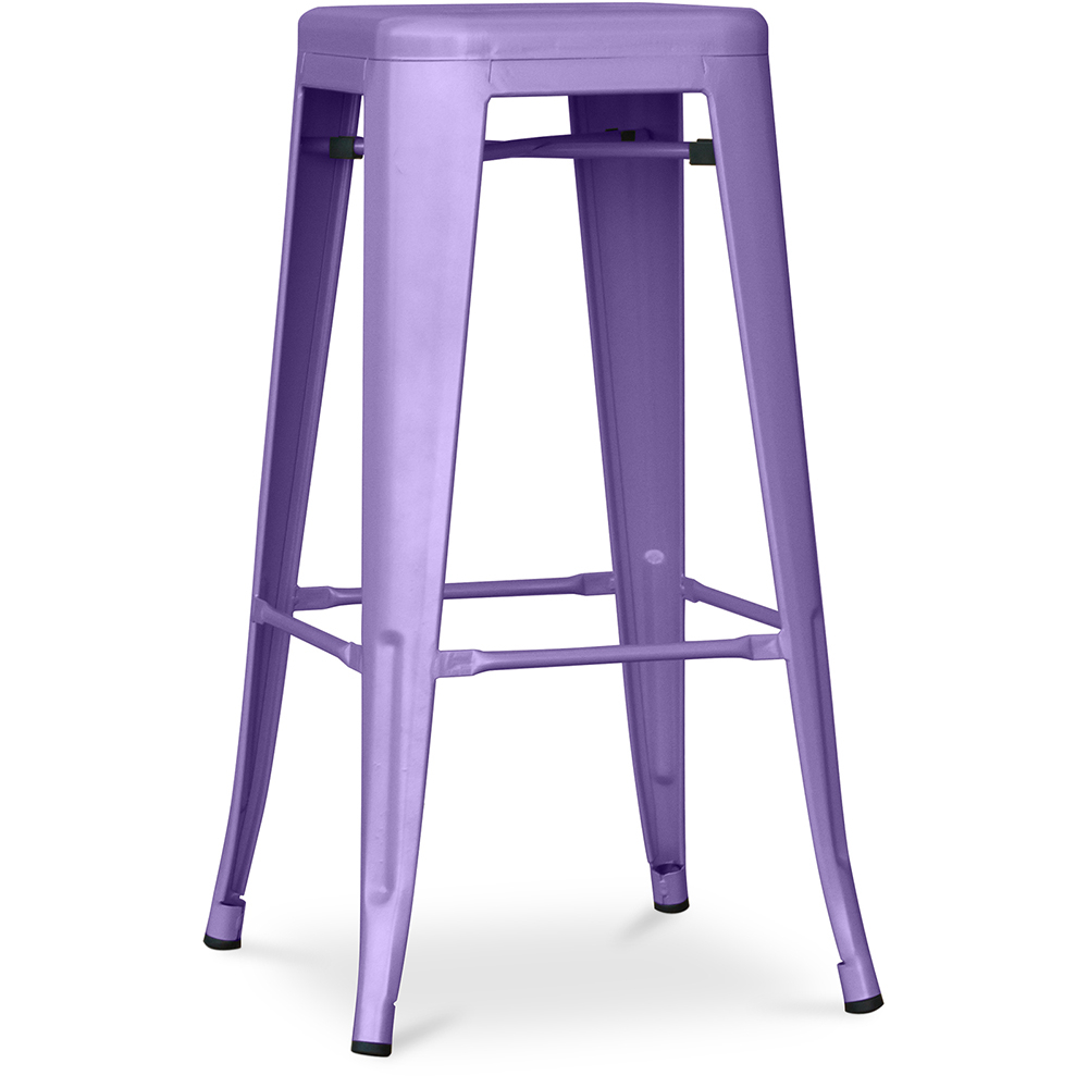  Buy Industrial Design Bar Stool - Matte Steel - 76cm - Stylix Pastel purple 58994 - in the UK